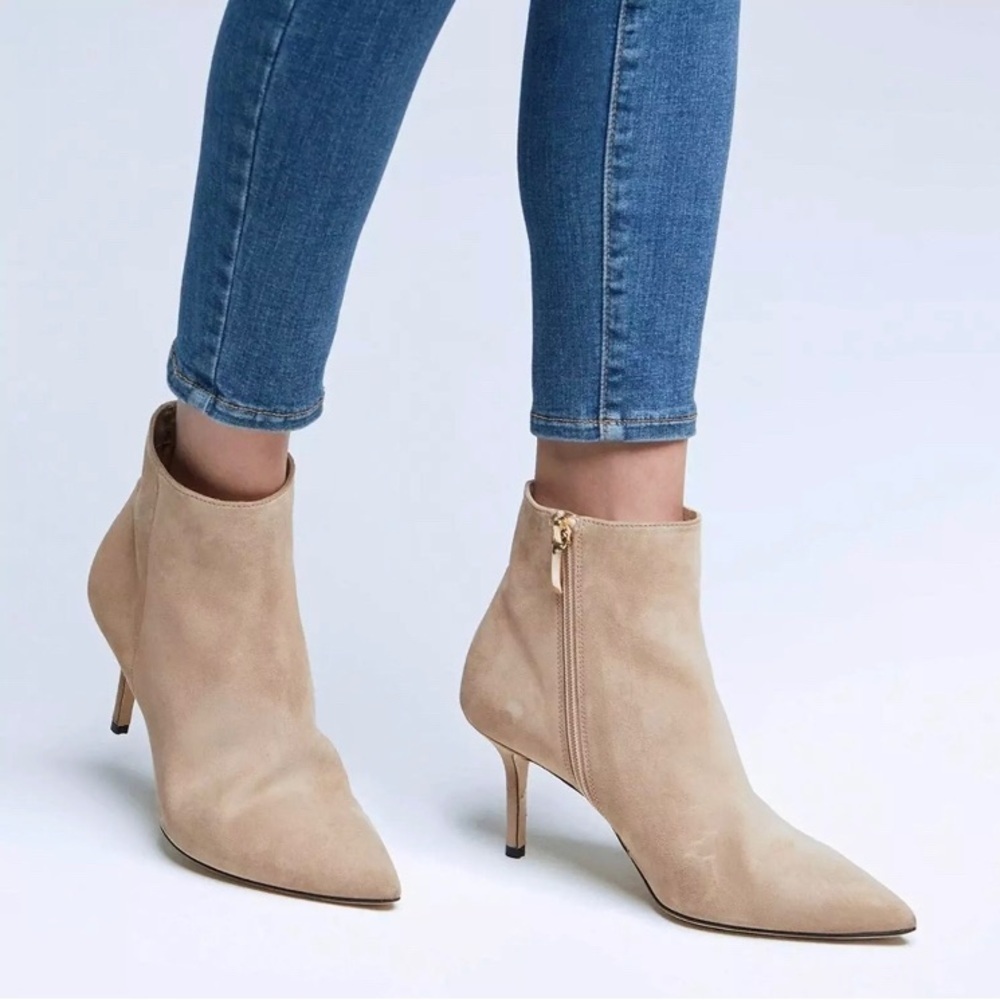 L'AGENCE Aimee Bootie in Nude Size US10/ EU 40